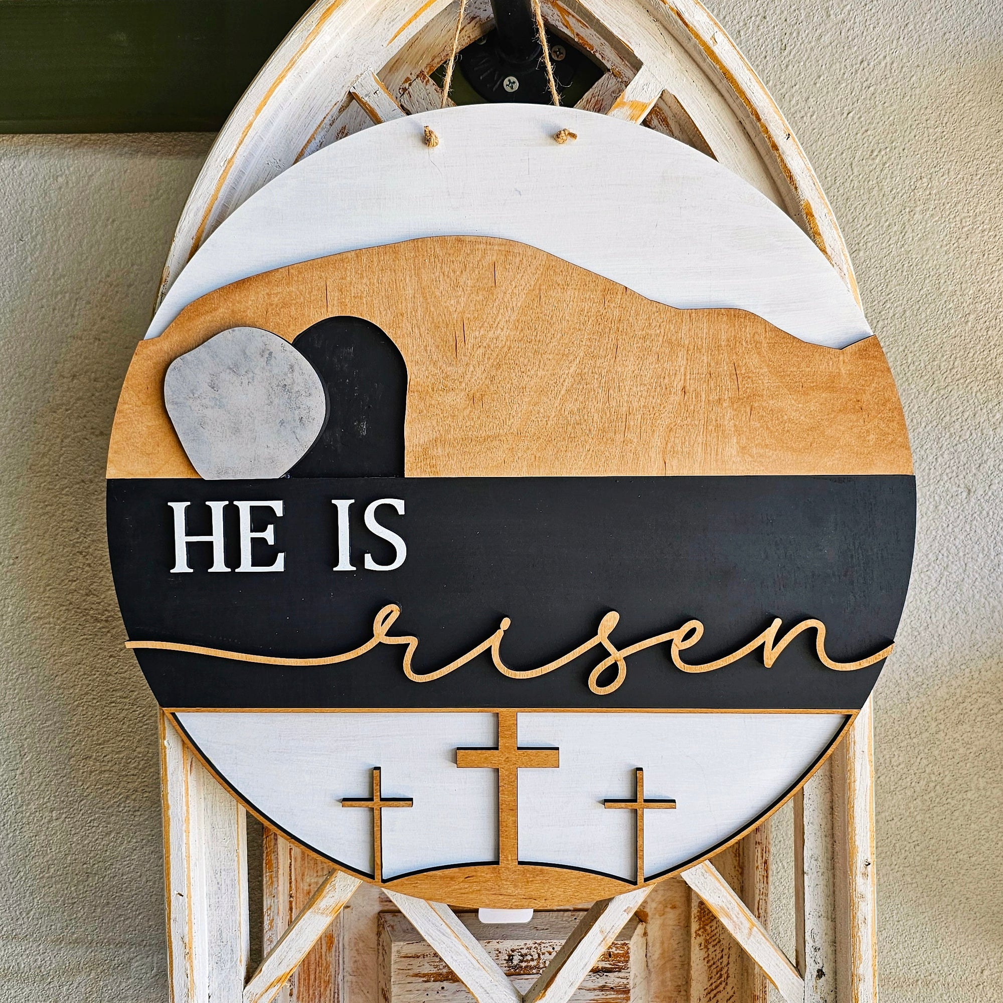 He is Risen 3D Door Hanger P03588