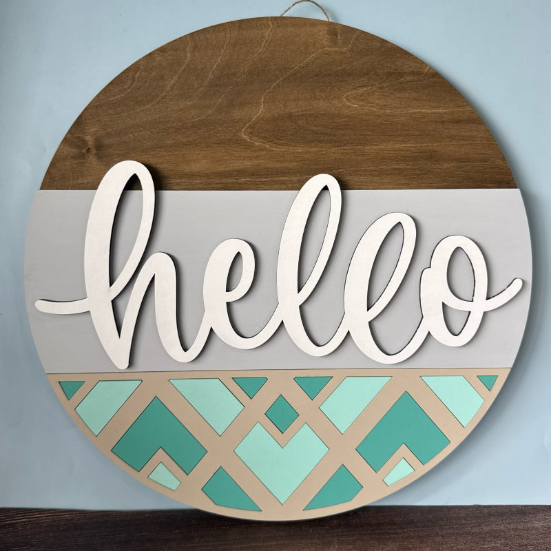 Hello Quilt 3D DOOR HANGER - P014195