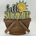 Hello Summer Basket Changeable 3D LASER PROJECT- G0570