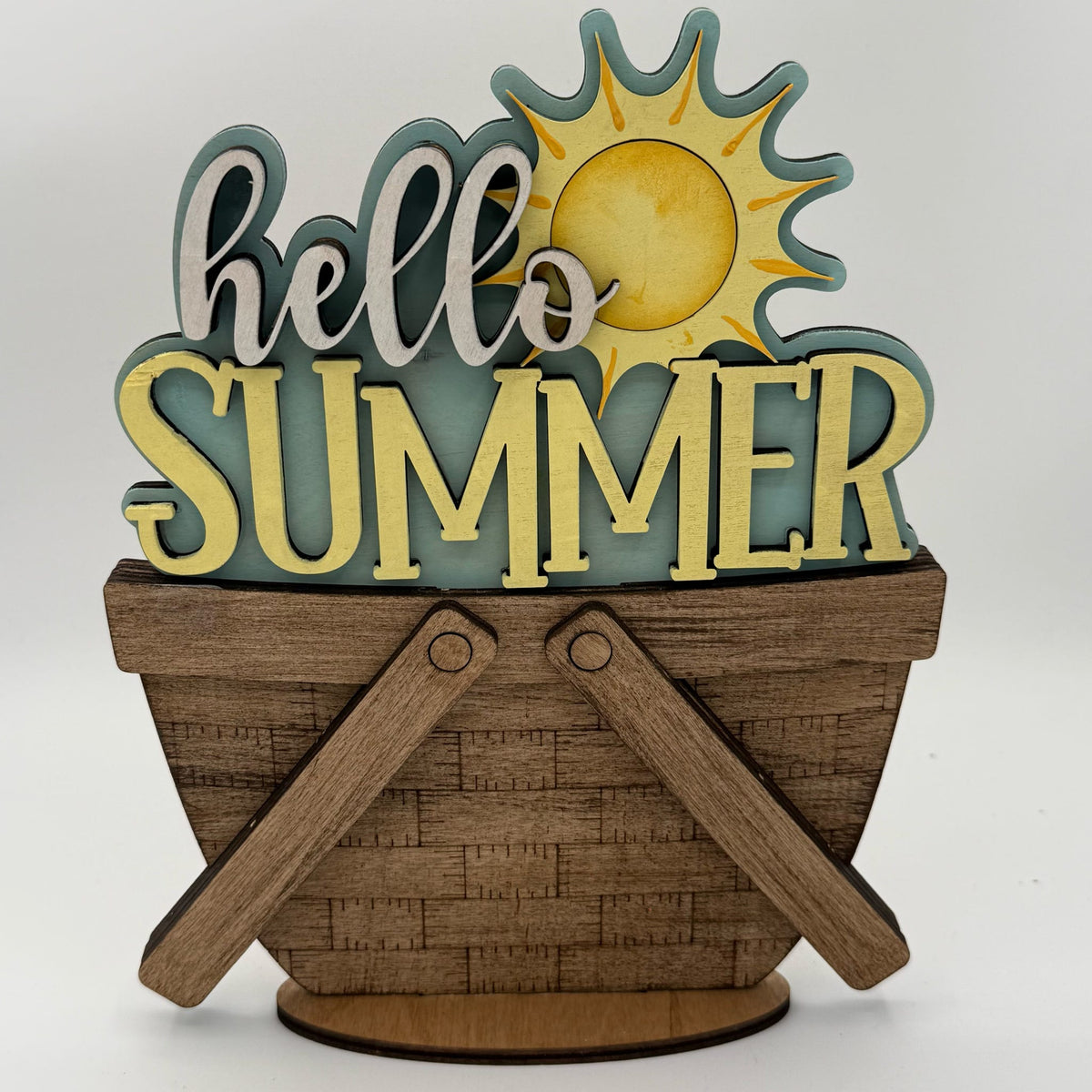 Hello Summer Basket Changeable 3D LASER PROJECT- G0570
