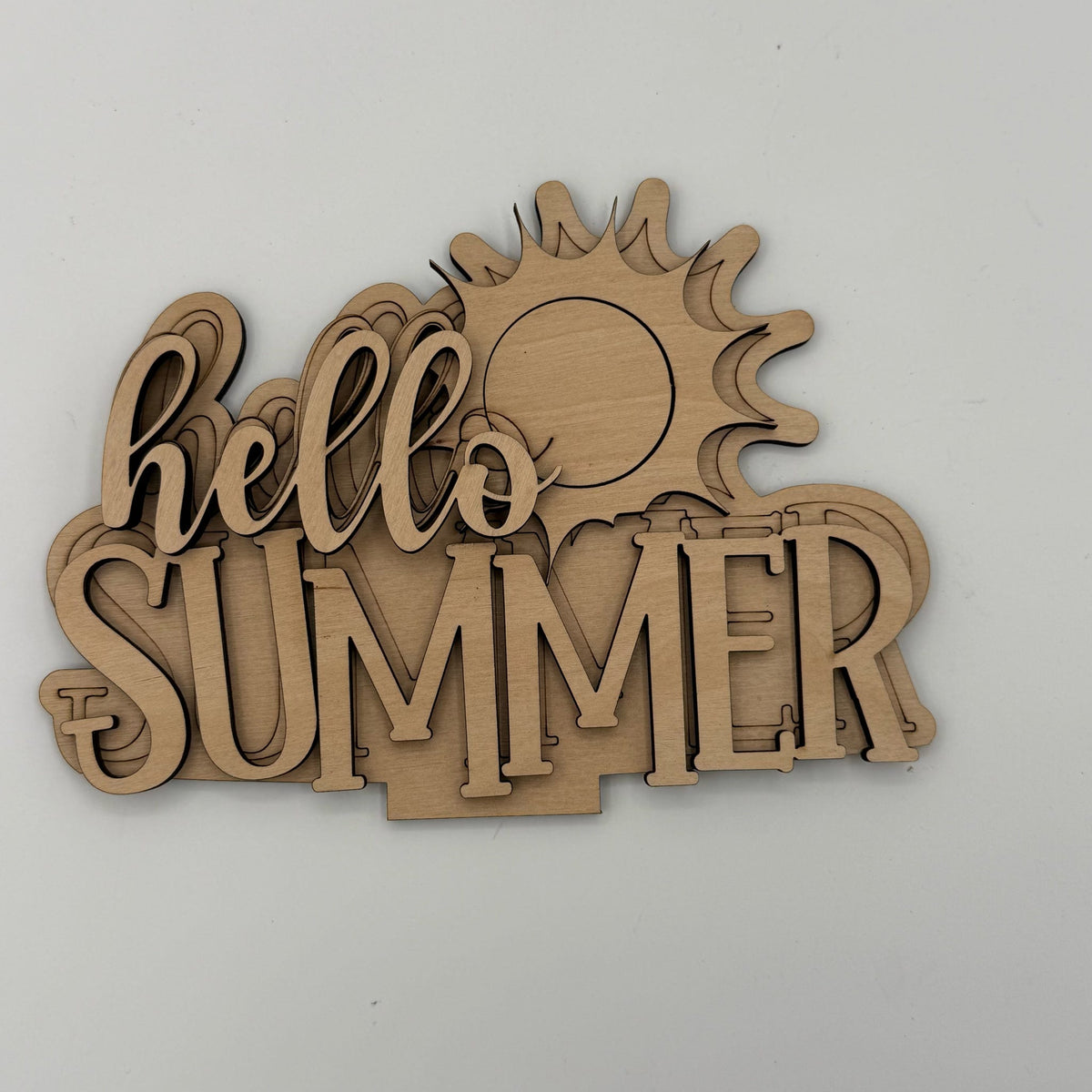 Hello Summer Basket Changeable 3D LASER PROJECT- G0570