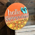 Hello Summer Days 3D  DOOR HANGER DESIGN P02852