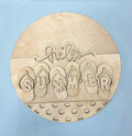 Hello Summer Flip Flop 3D DOOR HANGER - P014128