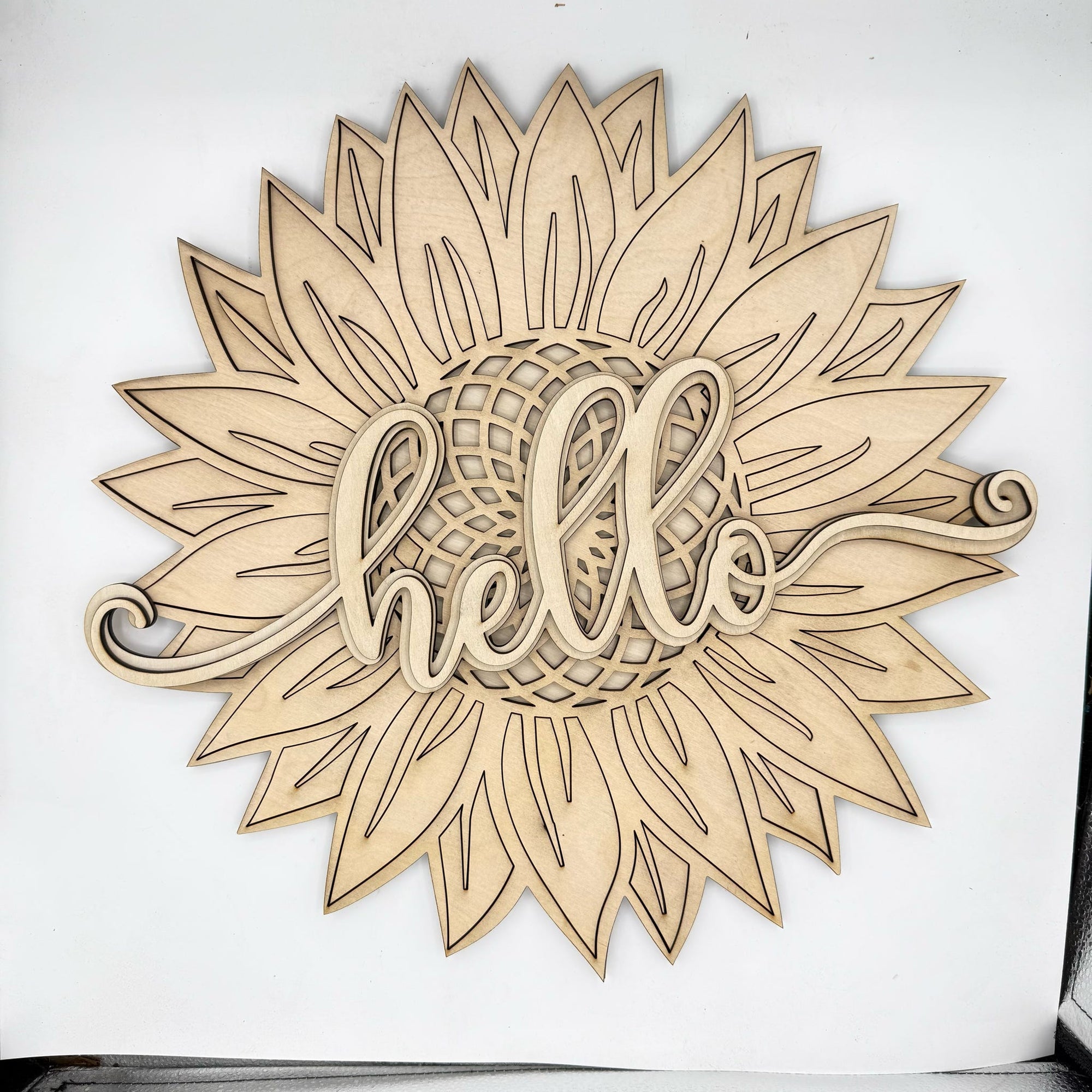 Hello Sunflower 3D DOOR HANGER G0656