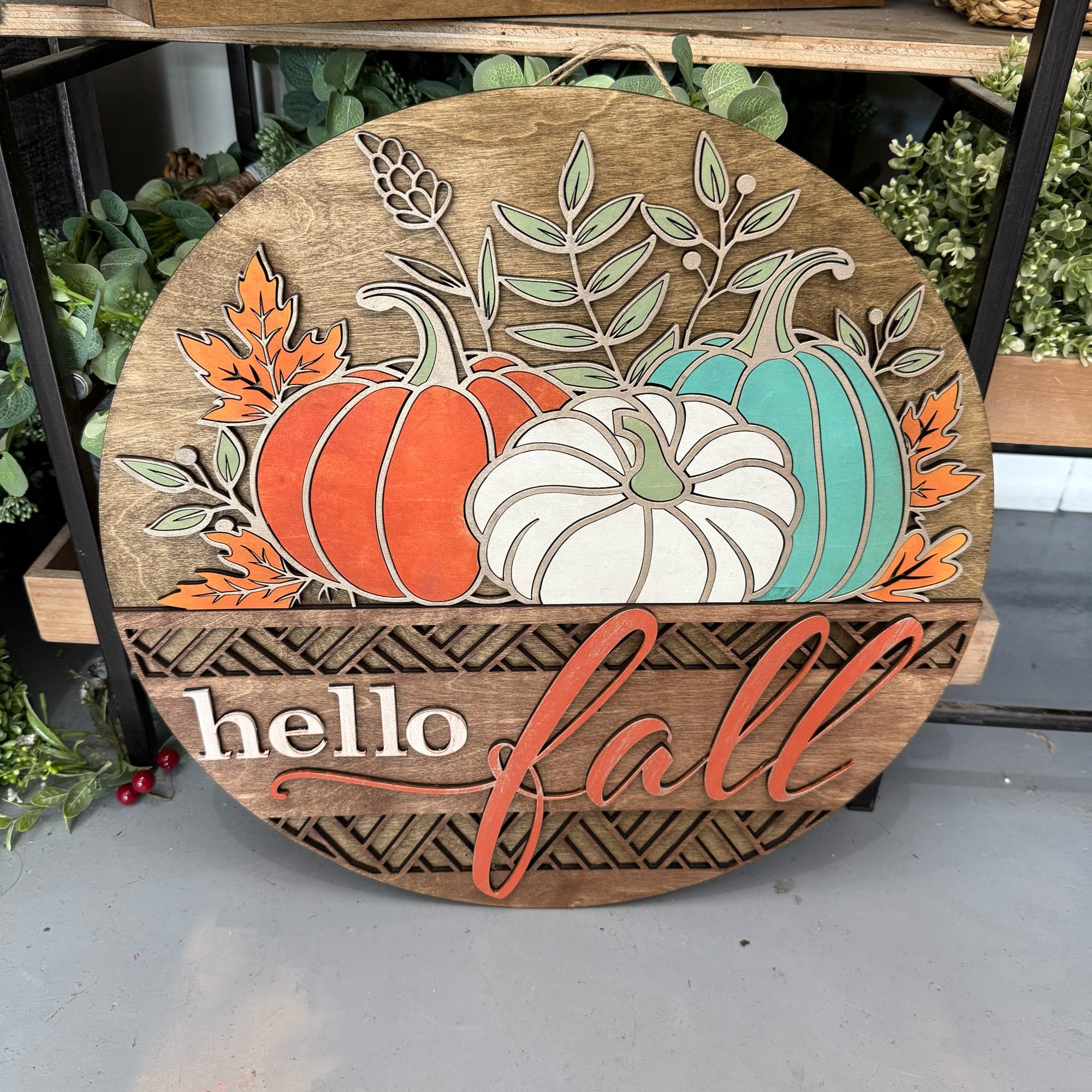 Hello Fall 3D DOOR HANGER G0647