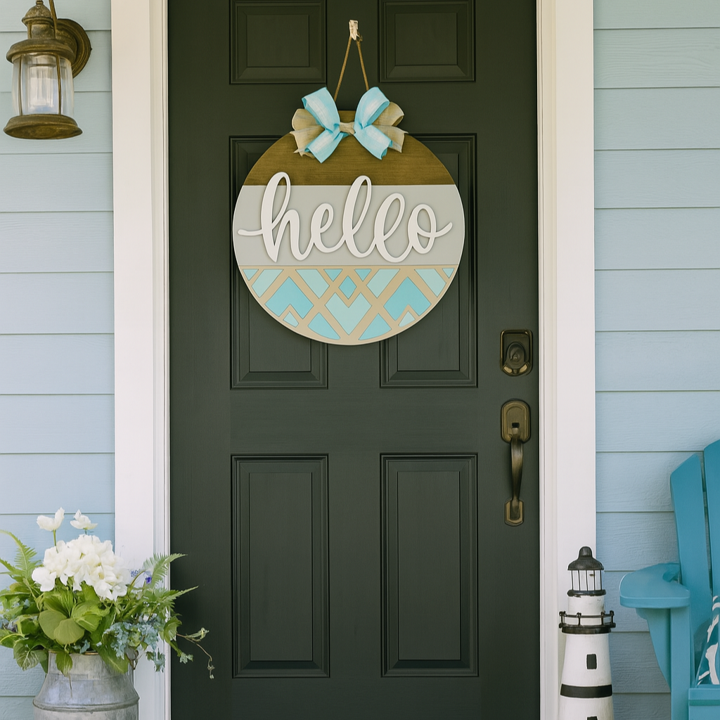 Hello Quilt 3D DOOR HANGER - P014195