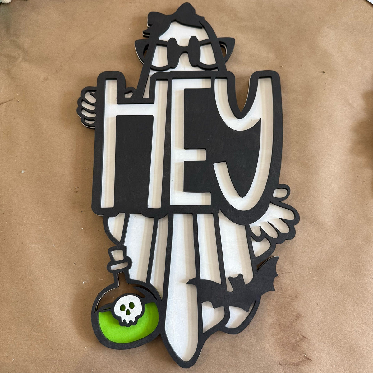 Hey & Boo Ghost 3D DOOR HANGER (Single or Set) G0658