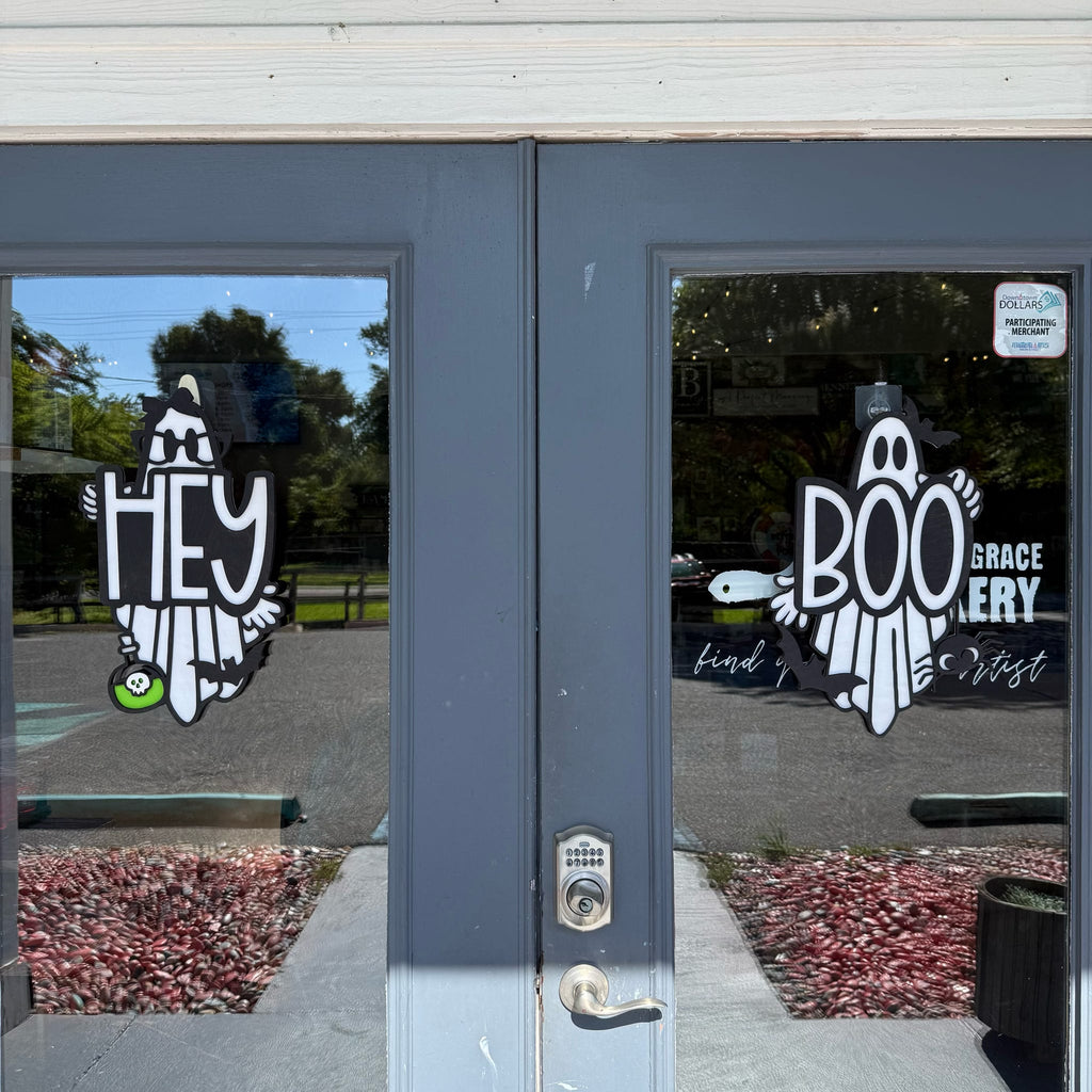 Hey & Boo Ghost 3D DOOR HANGER (Single or Set) G0658