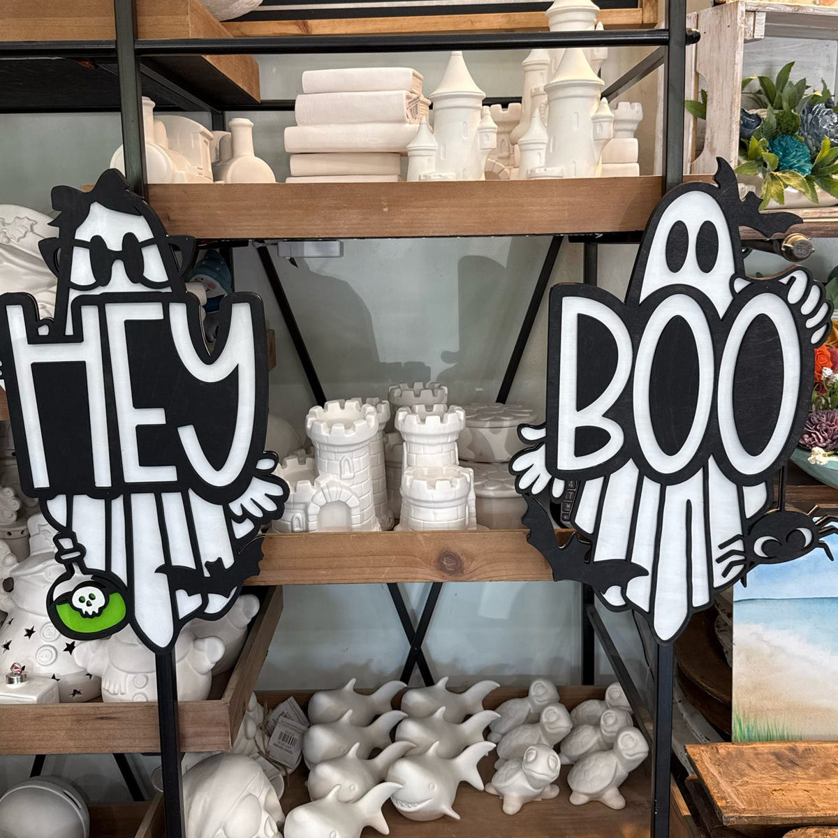Hey & Boo Ghost 3D DOOR HANGER (Single or Set) G0658