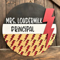Hilliard Flashes Teacher Classroom Door Hanger Personalized P02862