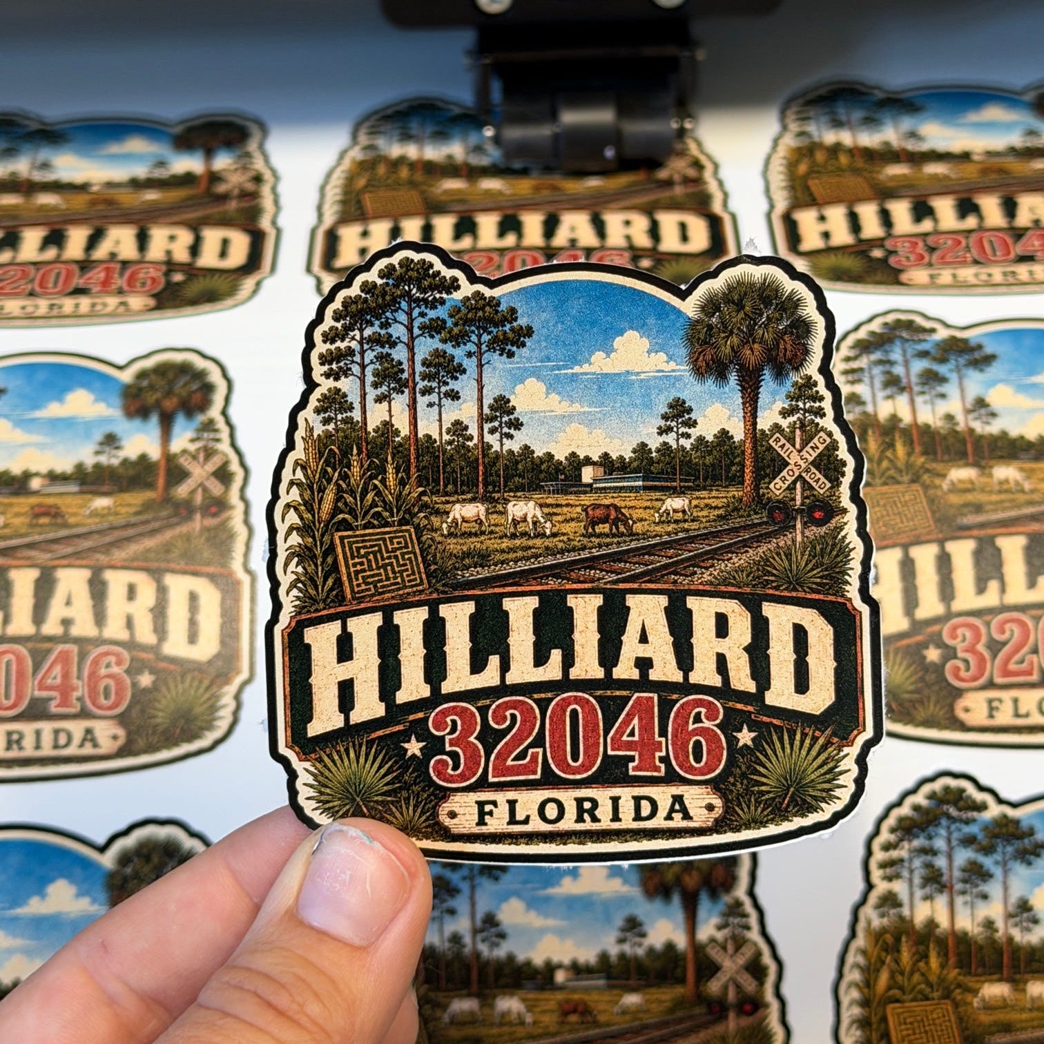 Sticker of Hilliard Florida 32046