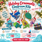 Sea Creature Ornament with Paint Markers Holiday  Field Trip or Classroom Kit