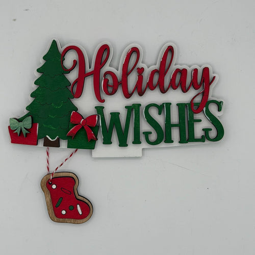 Holiday Wishes Basket Changeable 3D LASER PROJECT G0802