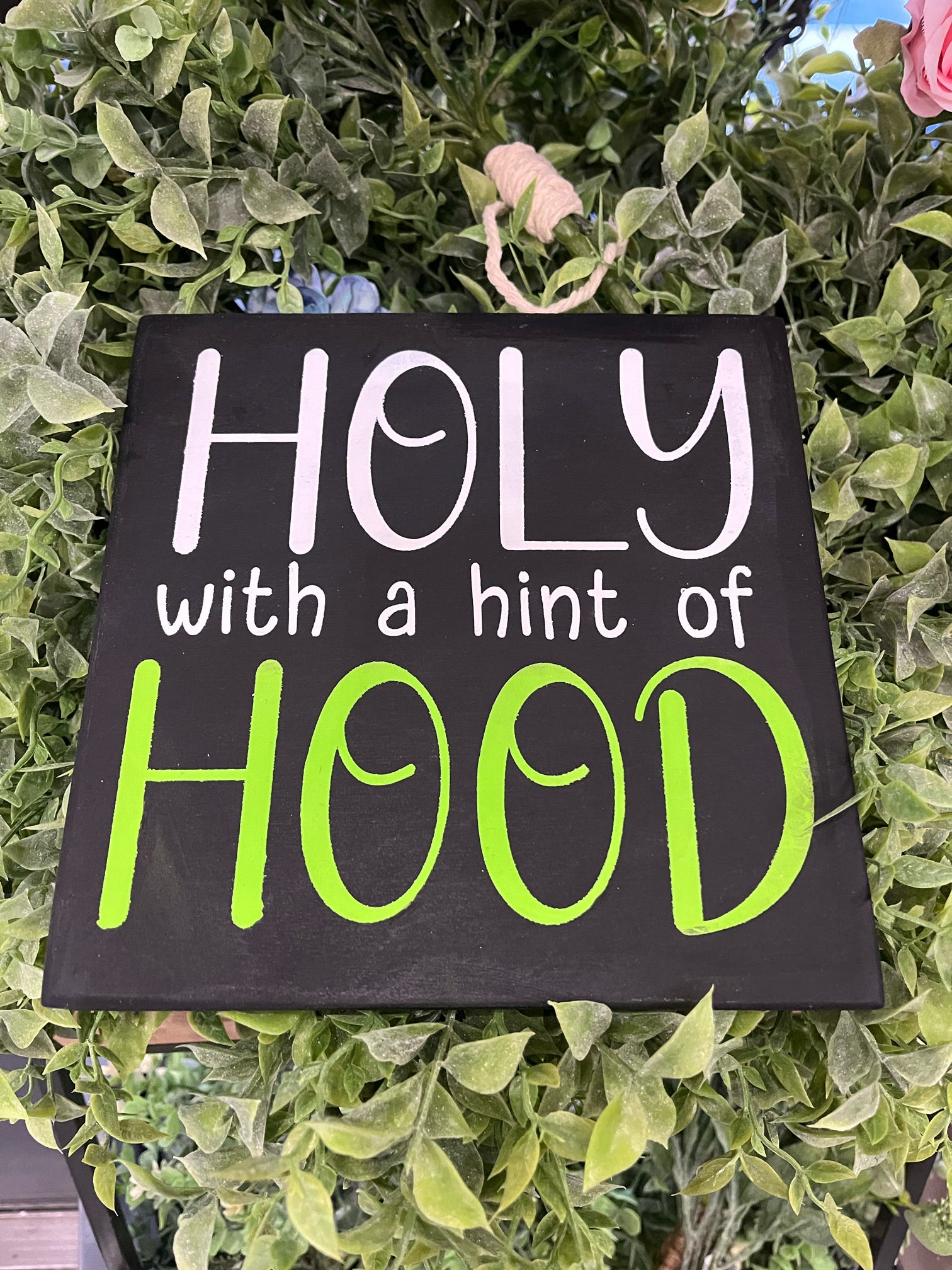 Holy With A Hint Of Hood Mini Design P0416