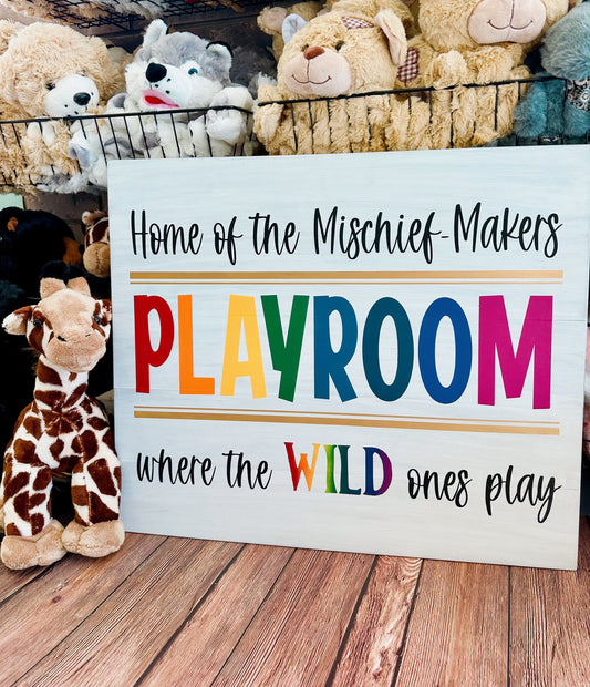Home of the Mischief Makers Playroom SIGNATURE DESIGN P03530