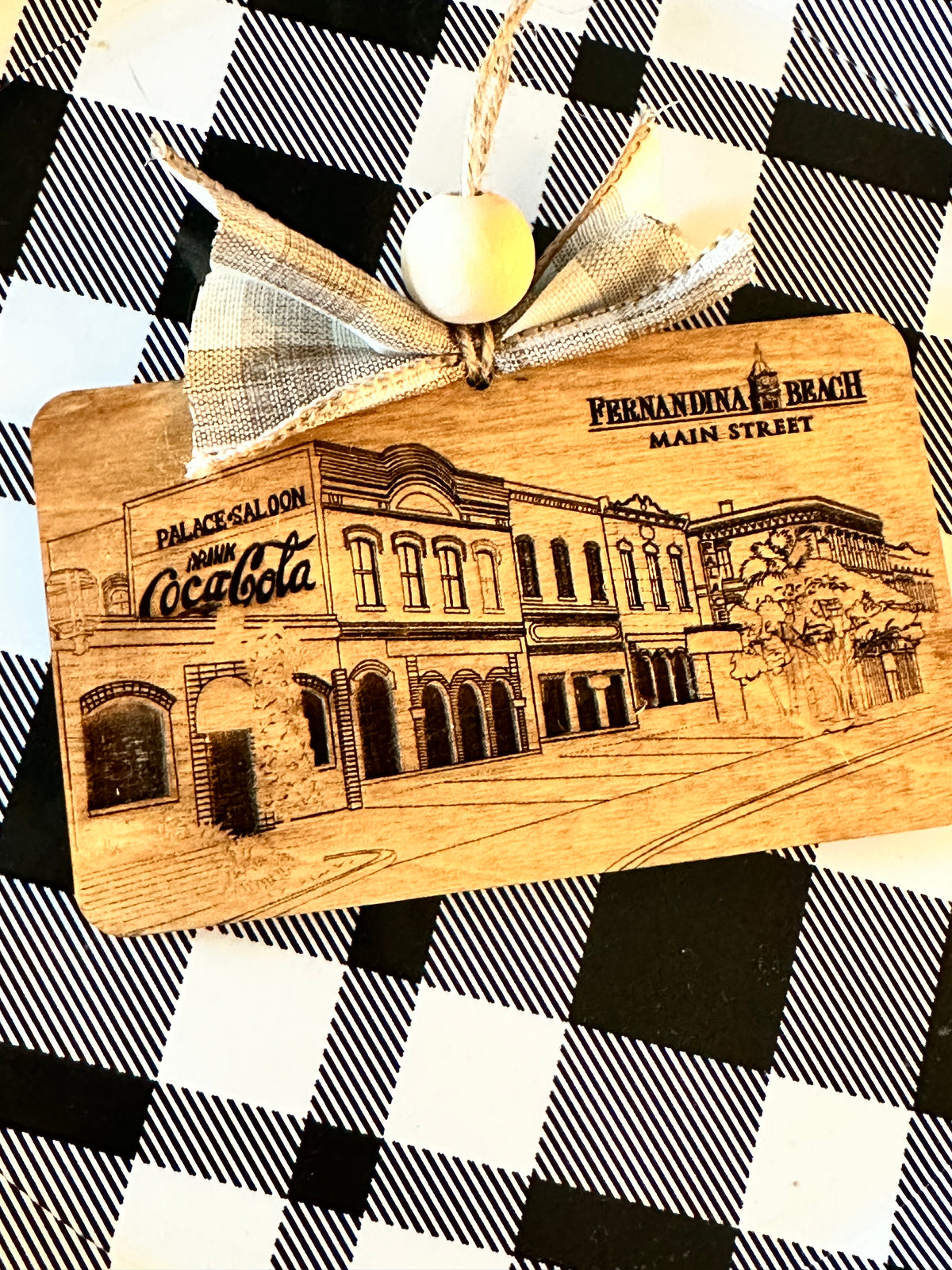Downtown Fernandina Beach Handcrafted Ornament