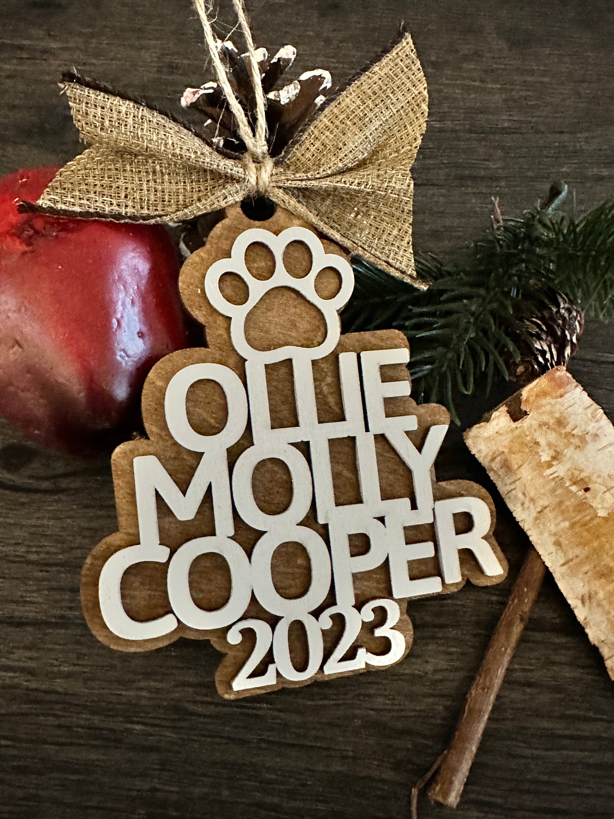 Personalized Tree of Names Ornament