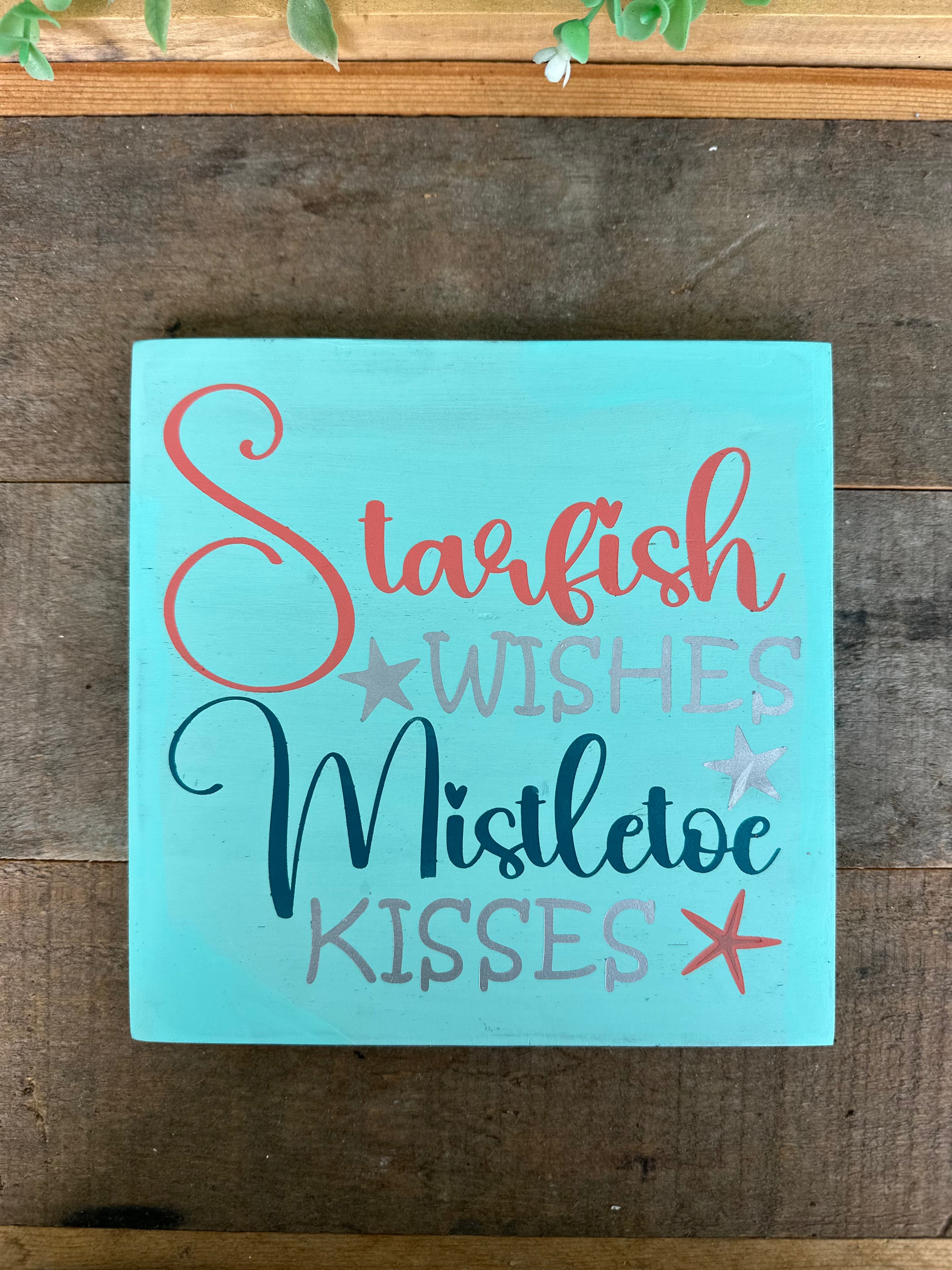 Starfish Wishes Mistletoe Kisses Design P13051