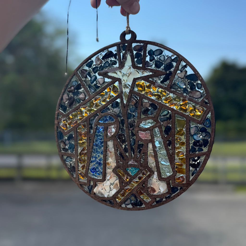 Create Your Own SeaGlass Sun Catcher Nativity- G146
