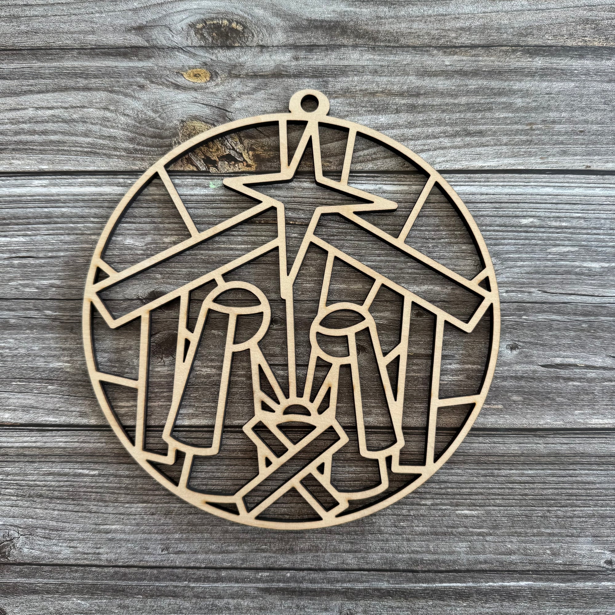 Create Your Own SeaGlass Sun Catcher Nativity- G146