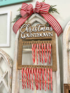 Candy Cane Countdown Laser Cut Sign P03145