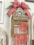 Candy Cane Countdown Laser Cut Sign P03145