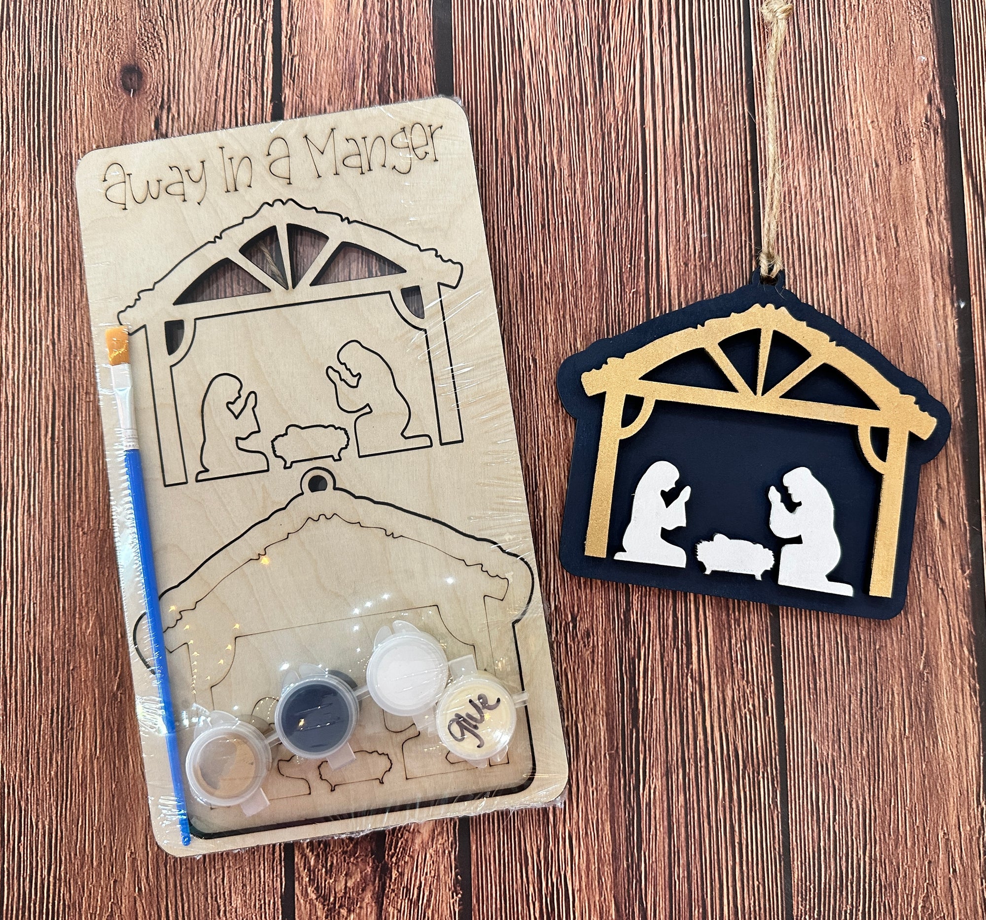 Nativity Away In A Manger Pop Out Kit