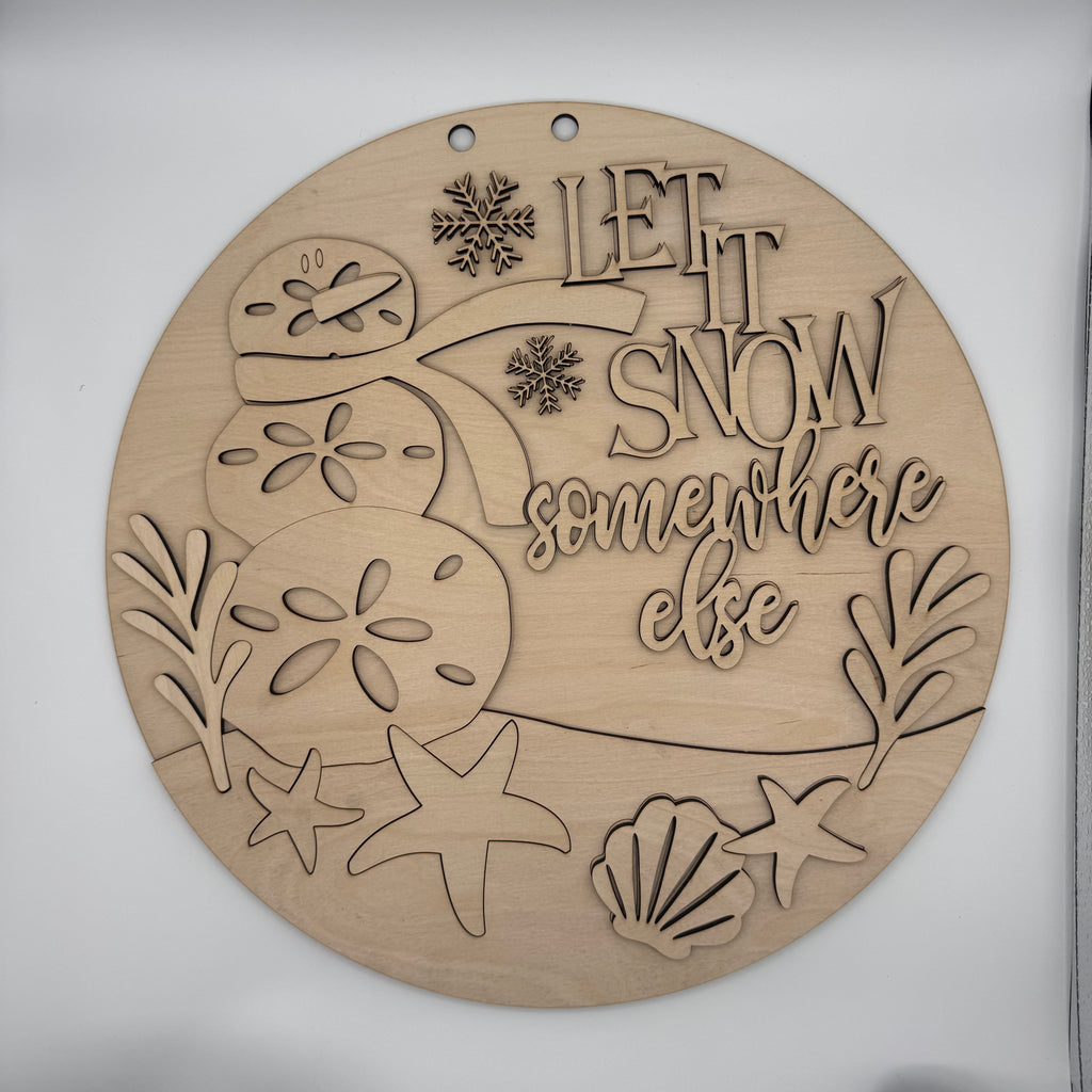 Sand Dollar Man 3D DOOR HANGER - G184