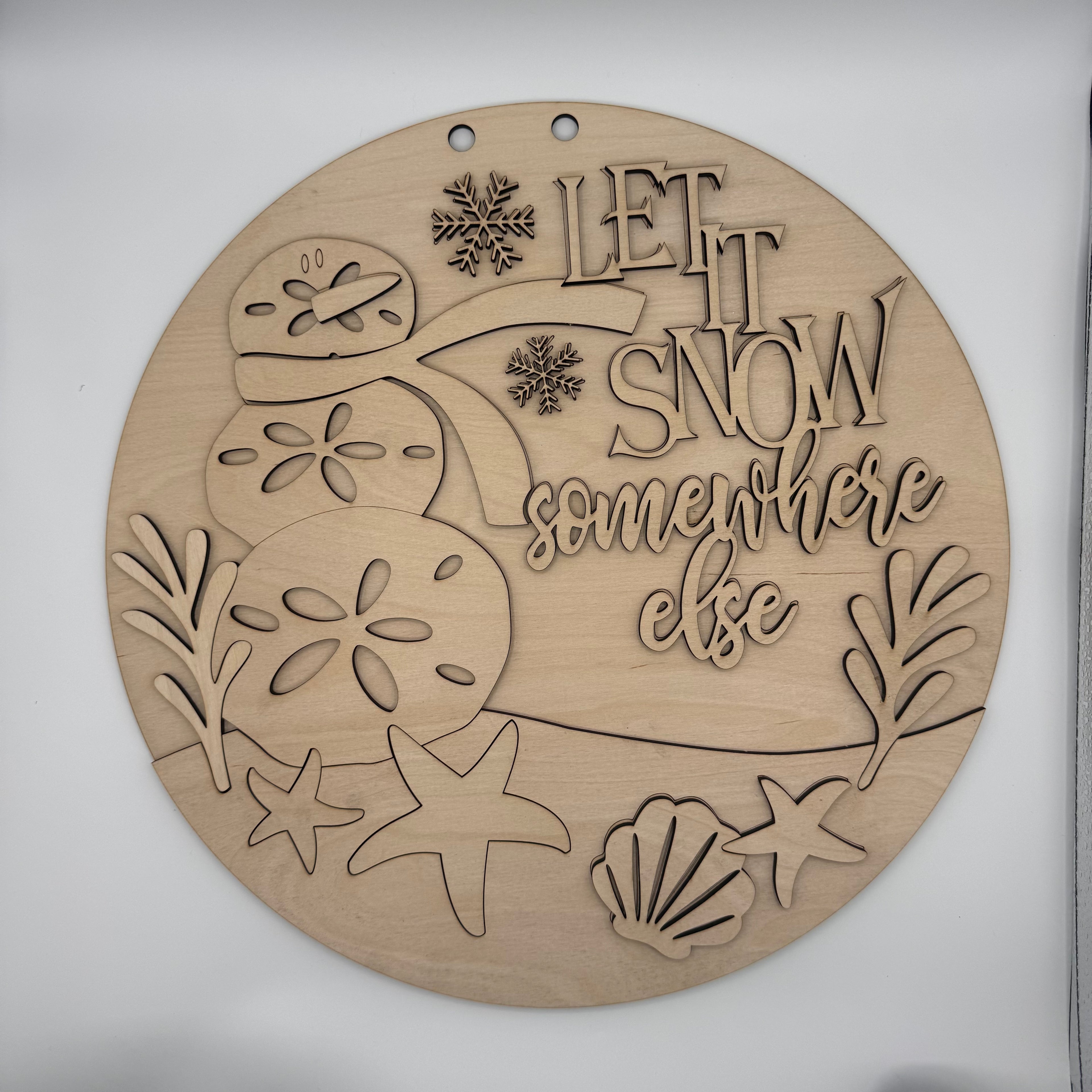 Sand Dollar Man 3D DOOR HANGER - G184