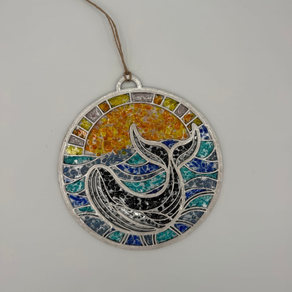 SeaGlass Sun Catcher Whale- P014284