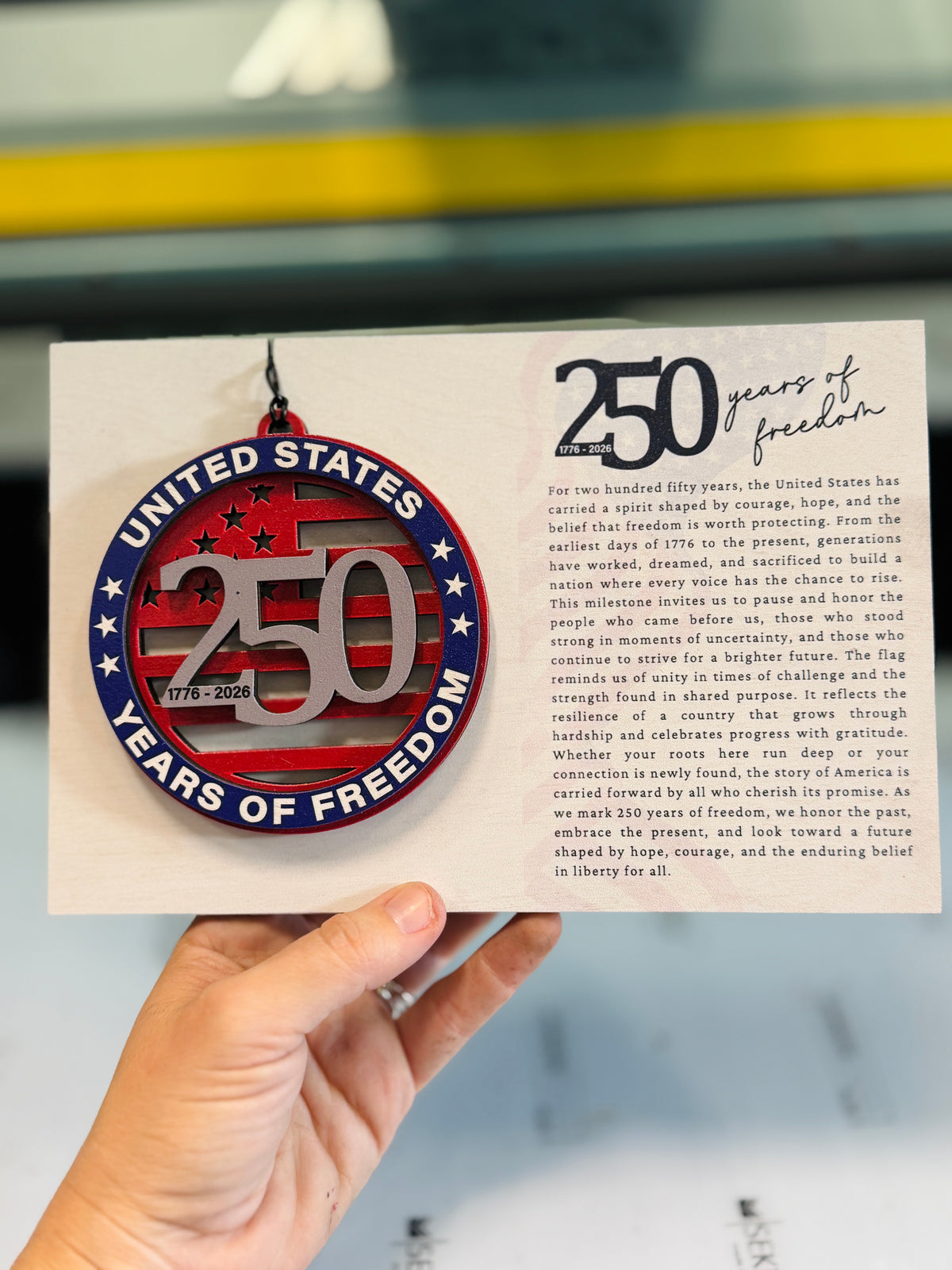 250 Years of Freedom Keepsake Ornament and Plaque