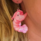 Shrimp Acrylic Earrings G450