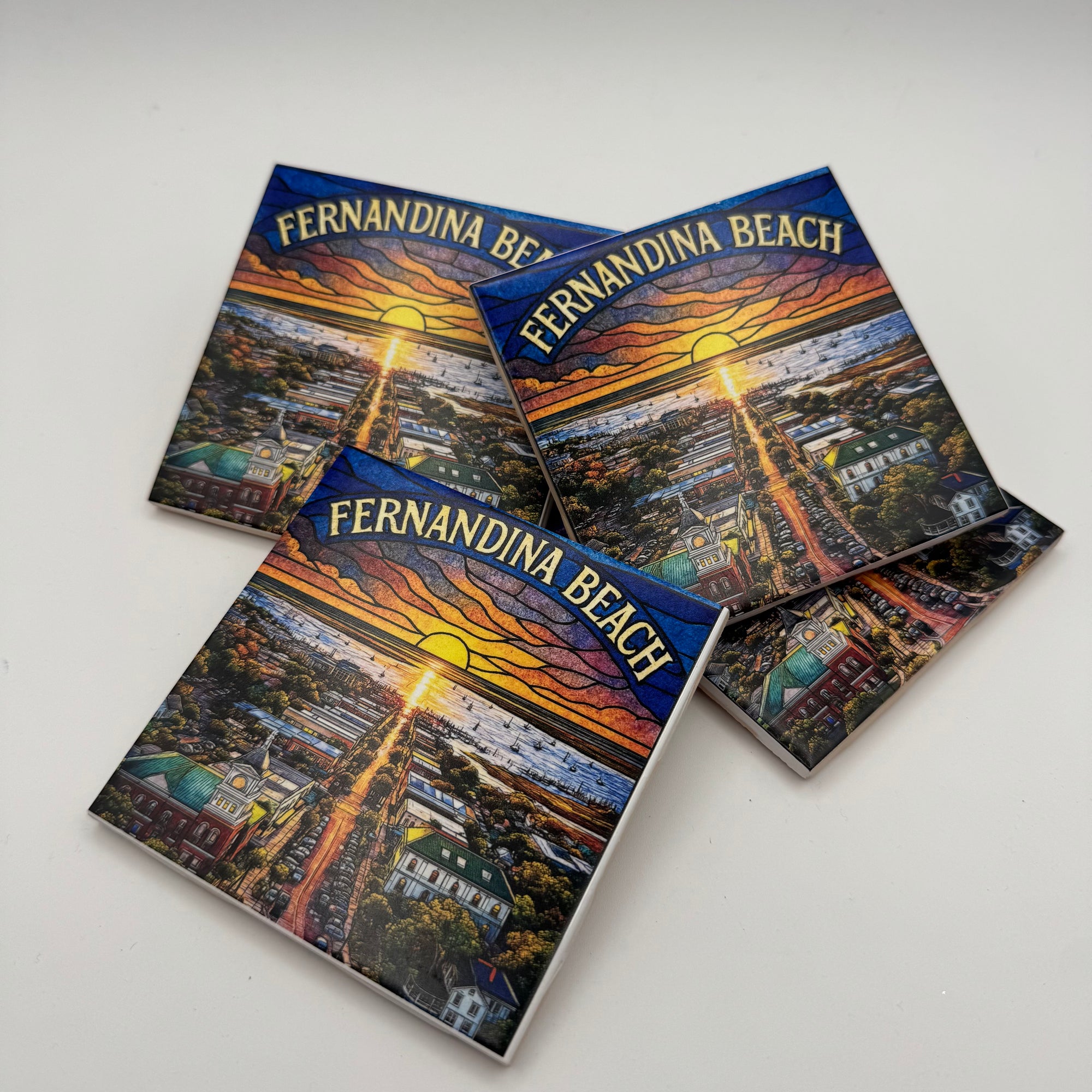 Fernandina Beach Ceramic Coasters G250