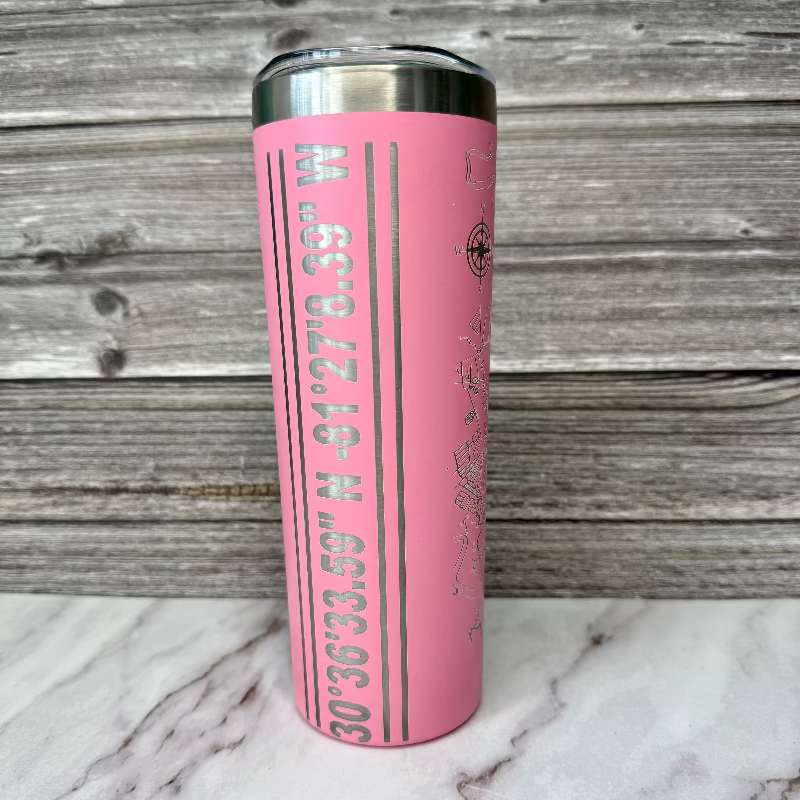 Full Wrap 20 oz Amelia Island Map