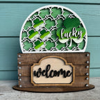 Drop In Shamrock Pattern 3D LASER PROJECT -G329