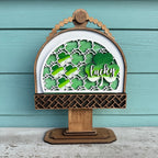 Drop In Shamrock Pattern 3D LASER PROJECT -G329