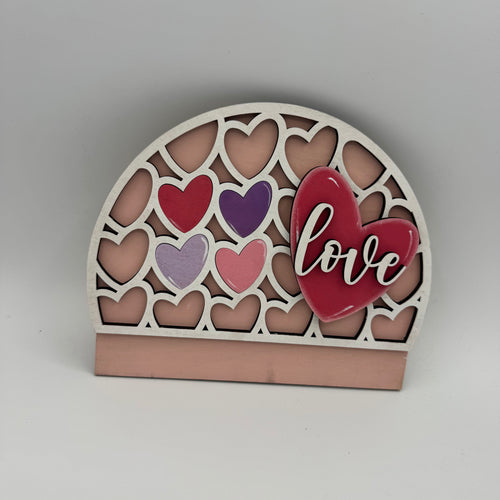 Drop in Hearts and Love 3D Laser Project- G327