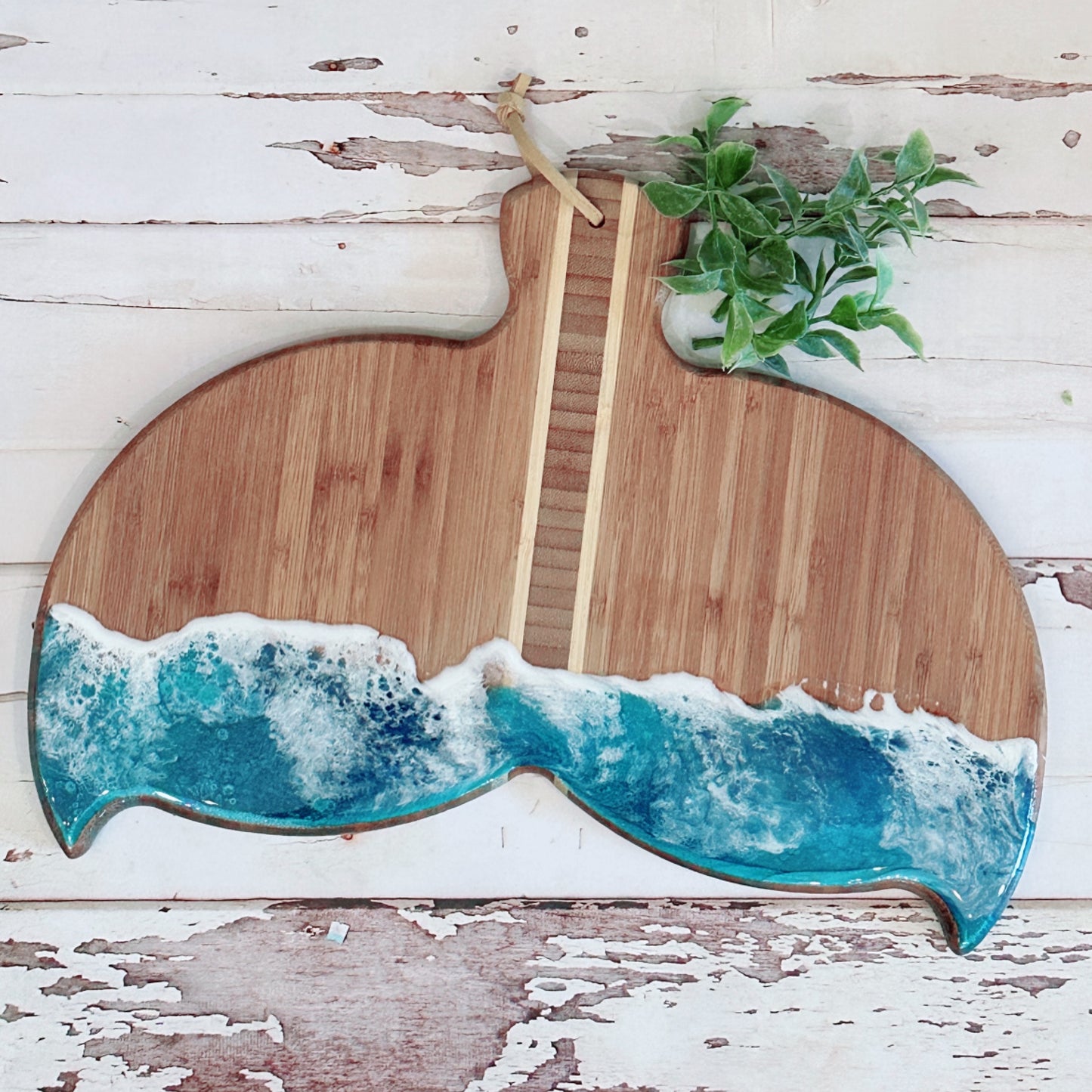 Whale/Mermaid Tail Ocean Epoxy #352 Cutting Board
