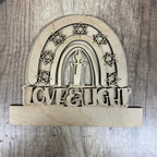 Drop In Love and Light Hanukkah  3D LASER PROJECT- G407