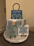 Hanukkah Tiered Tray Set P13689