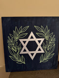 Star of David Hanukkah Sign P13690