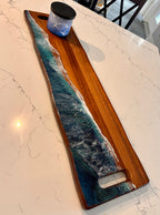 36" Grazing Board with  Epoxy Workshop Choice -Round Handle P13105