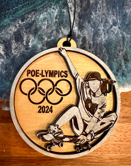 POE-LYMPICS Ornament: Benefiting Friends of Fernandina Skatepark - Non Profit Organization