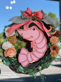 Shrimp Sola Flower Wreath (18)" - Each Unique and Different
