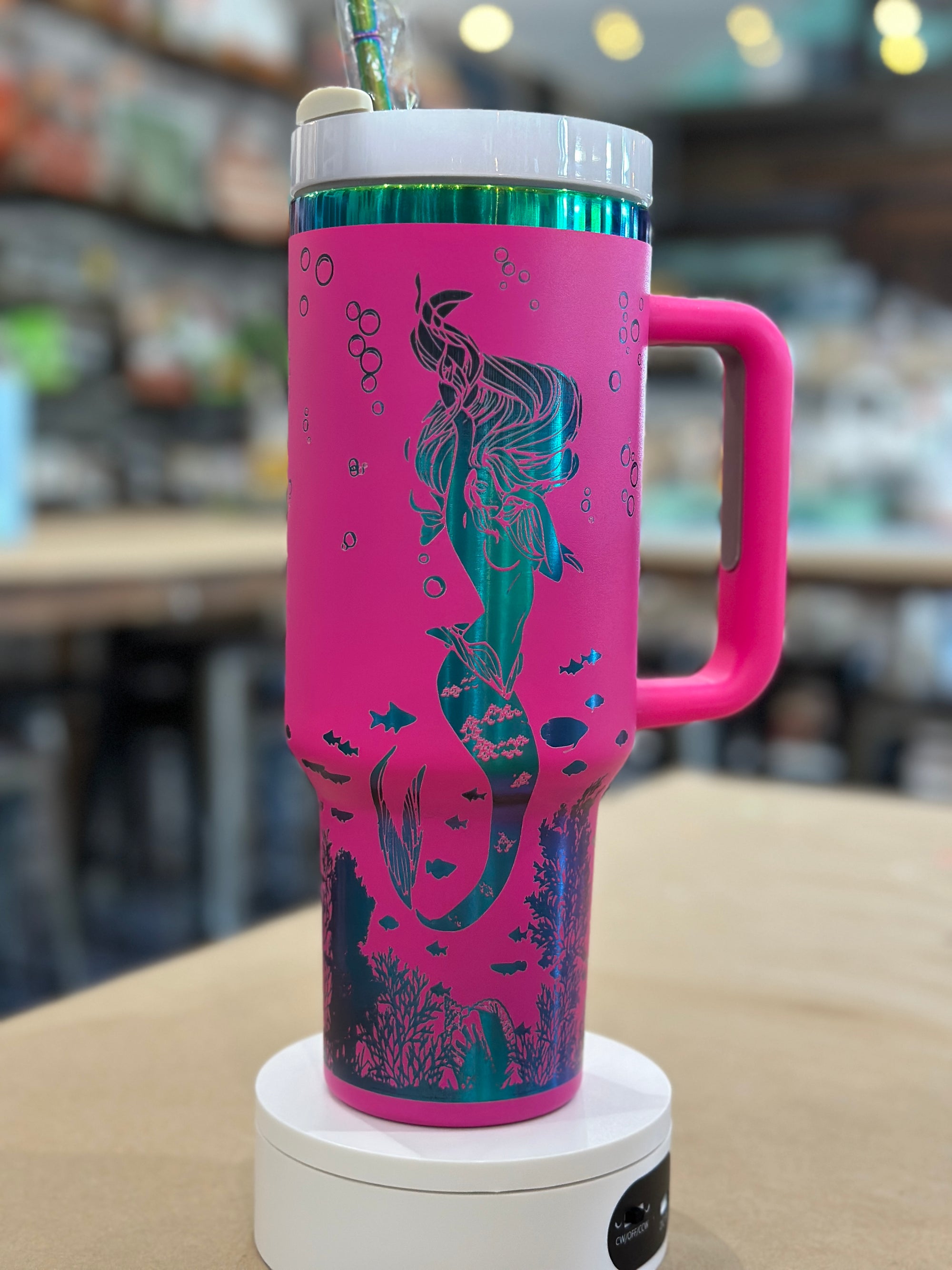 Mermaid and Friends 40 oz Copper Core Tumbler with Straw P13176