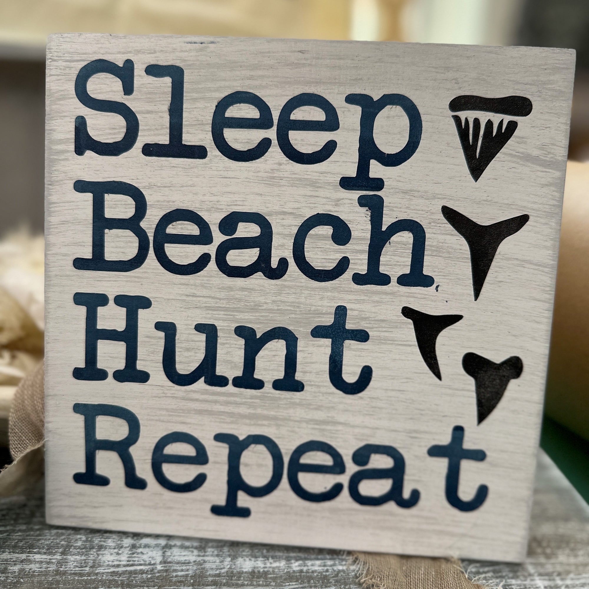 Sleep Beach Hunt Repeat Mini Design P2595
