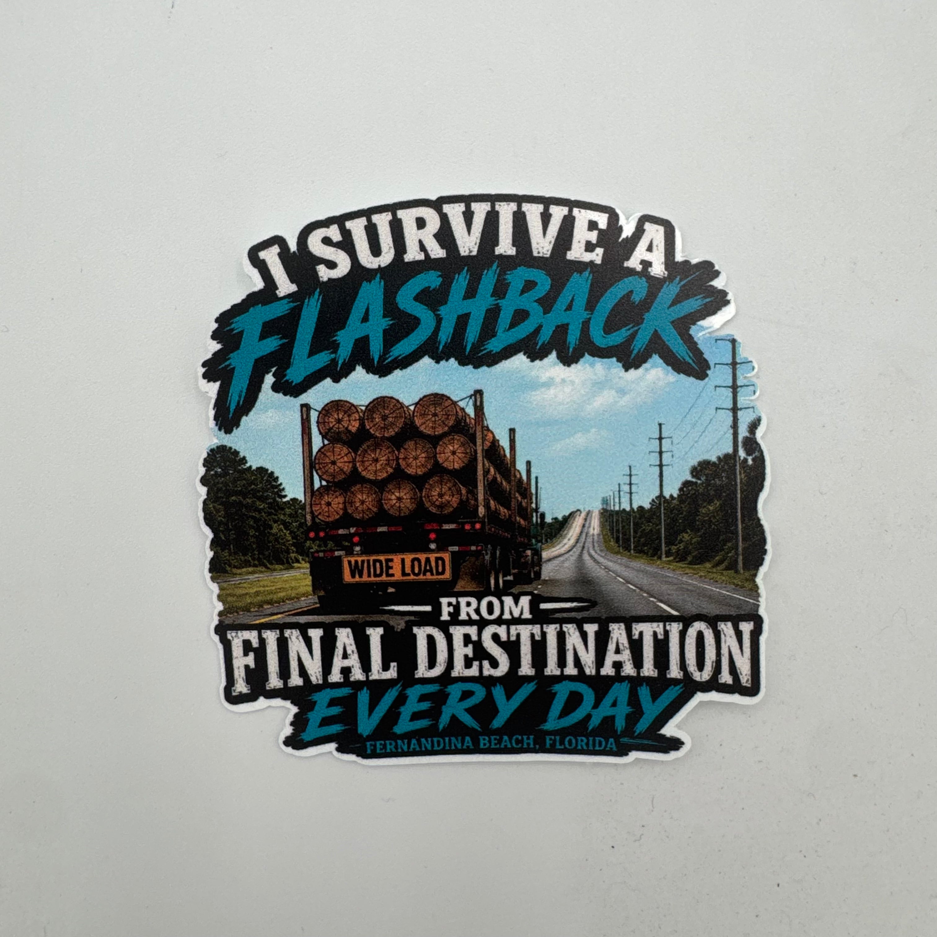 I Survived a Flashback Sticker -G0639