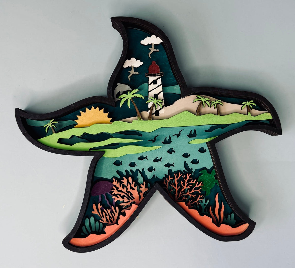 Layered Starfish 3D LASER PROJECT - P014094