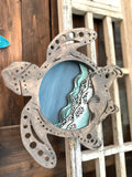 Turtle Ocean Layered Mini Door Hanger P2644 3D Sign