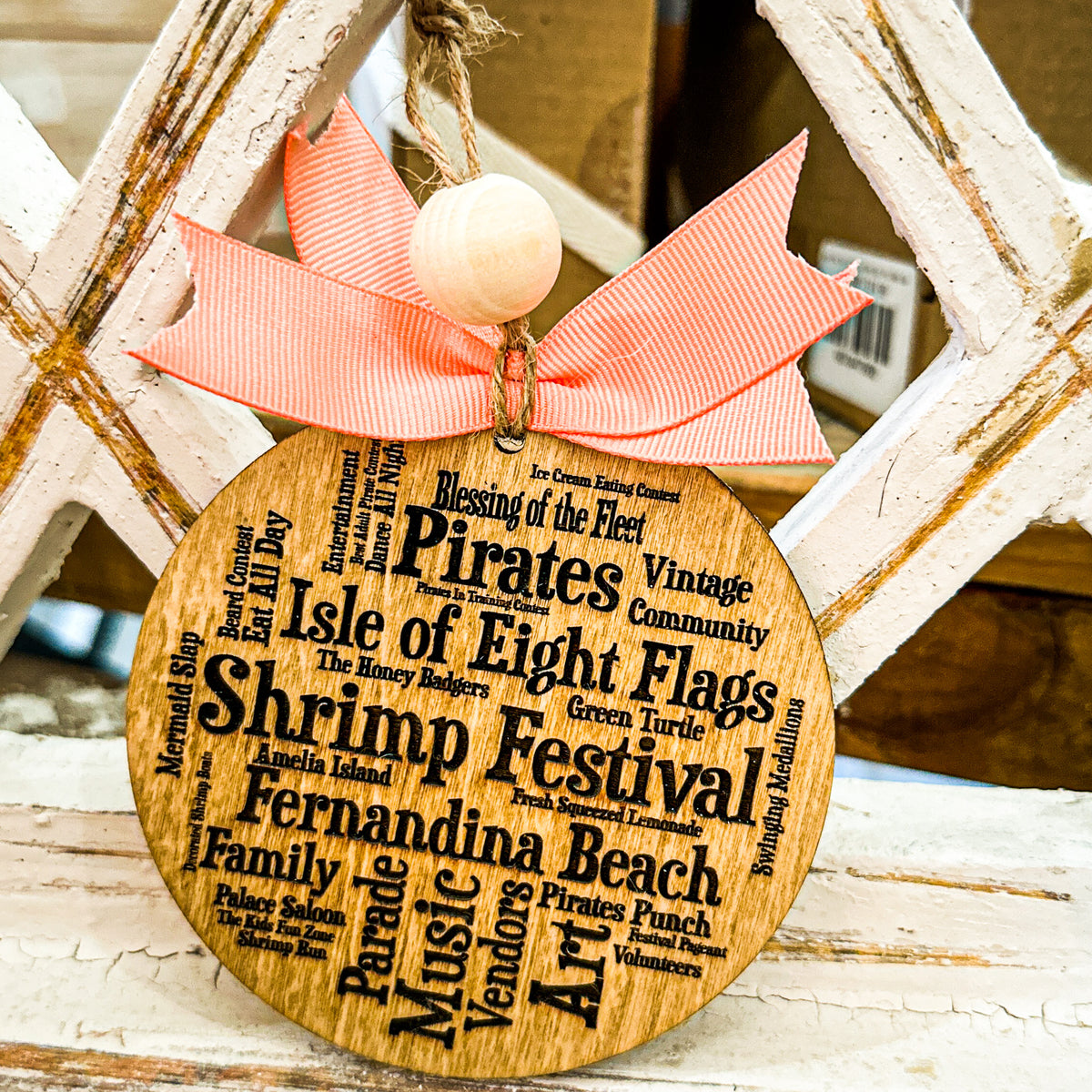 All Things Fernandina Ornament P2587 Shrimp Fest